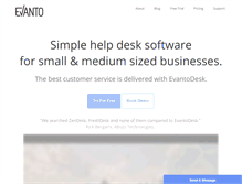 Tablet Screenshot of evantodesk.com